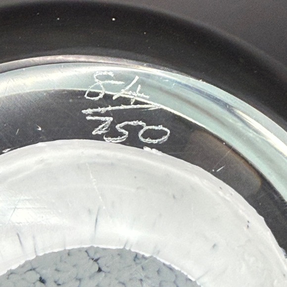 Caithness Trilogy Scotland Limited Art Glass Paperweight Signed Numbered Bubble - Picture 12 of 14